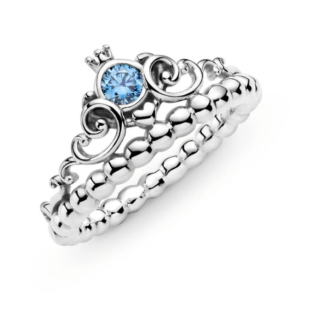 Size 7 - Disney Cinderella Blue Tiara Ring